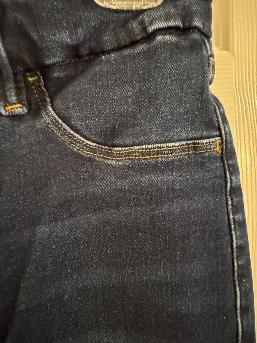 Good American Good Legs Straight High Rise Jeans Size 3 Dark Wash 27" Inseam - Picture 7 of 12